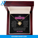 Daughter - Remember - Love Knot Necklace