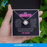 Daughter - Remember - Love Knot Necklace