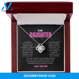 Daughter - Remember - Love Knot Necklace