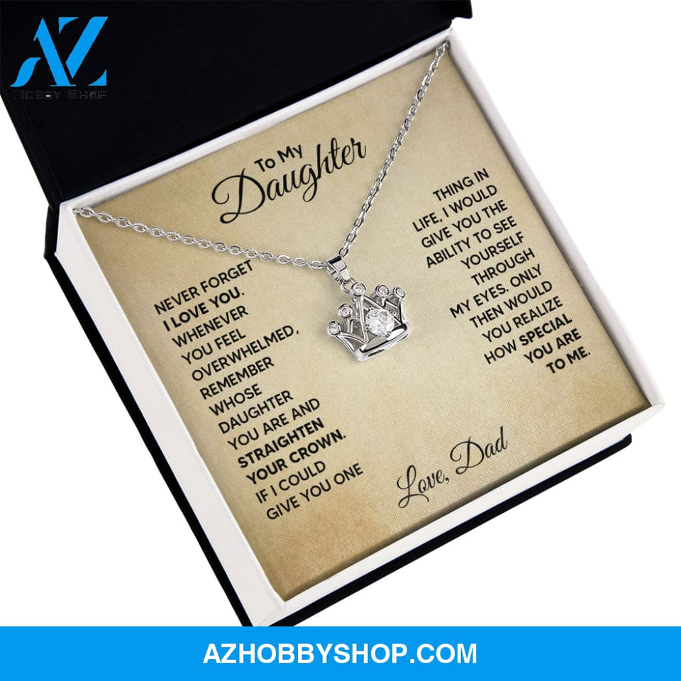 Daughter - Special In Life - Crown Necklace