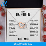 Daughter - Strength - Interlocking Hearts Necklace