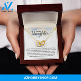 Daughter - Thank You - Interlocking Hearts Necklace