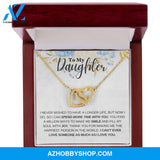Daughter - Thank You - Interlocking Hearts Necklace