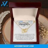 Daughter - Thank You - Interlocking Hearts Necklace