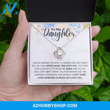 Daughter - Thank You - Love Knot Necklace