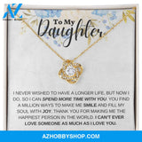 Daughter - Thank You - Love Knot Necklace
