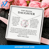 Daughter - The Proudest Moment - Alluring Beauty Silver Necklace