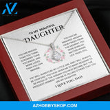 Daughter - The Proudest Moment - Alluring Beauty Silver Necklace