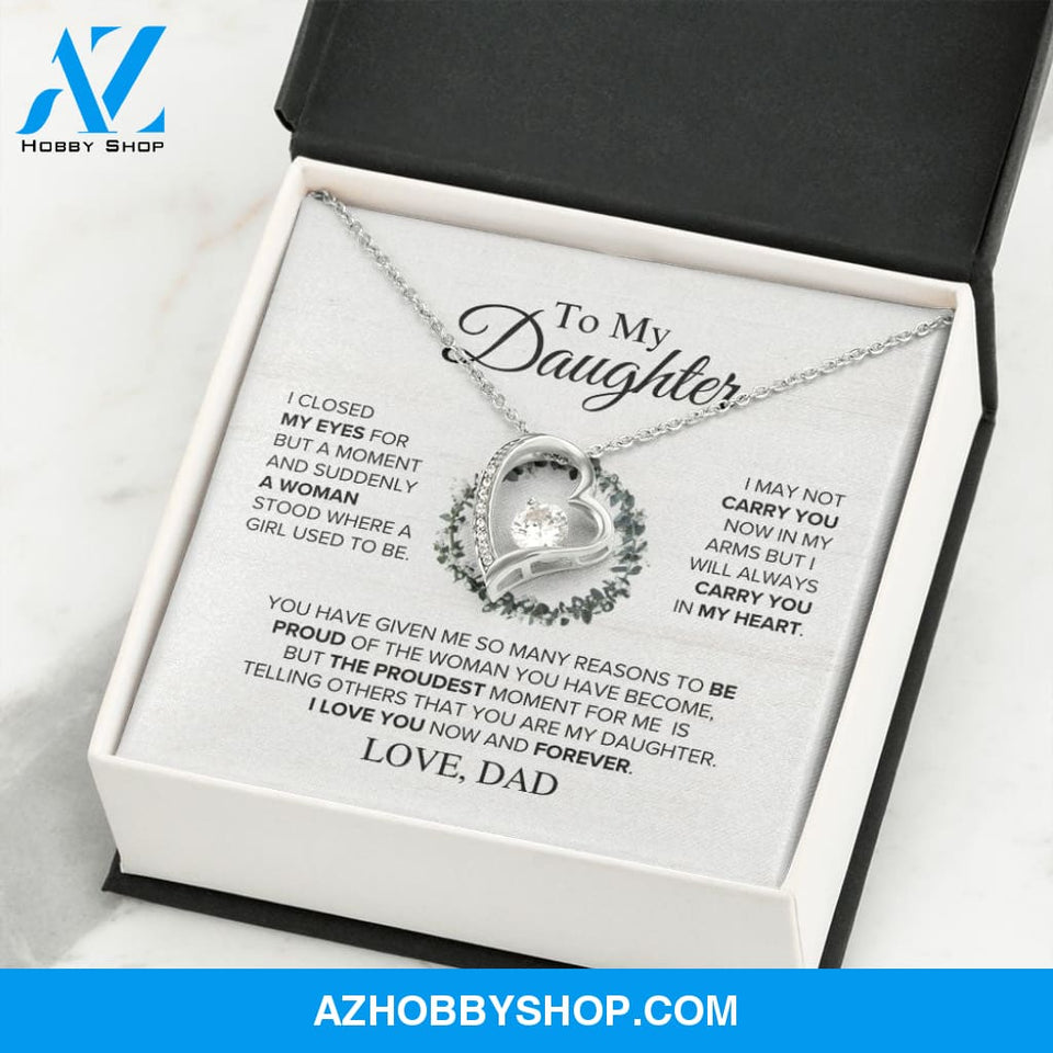 Daughter - The Proudest Moment - Forever Love Necklace