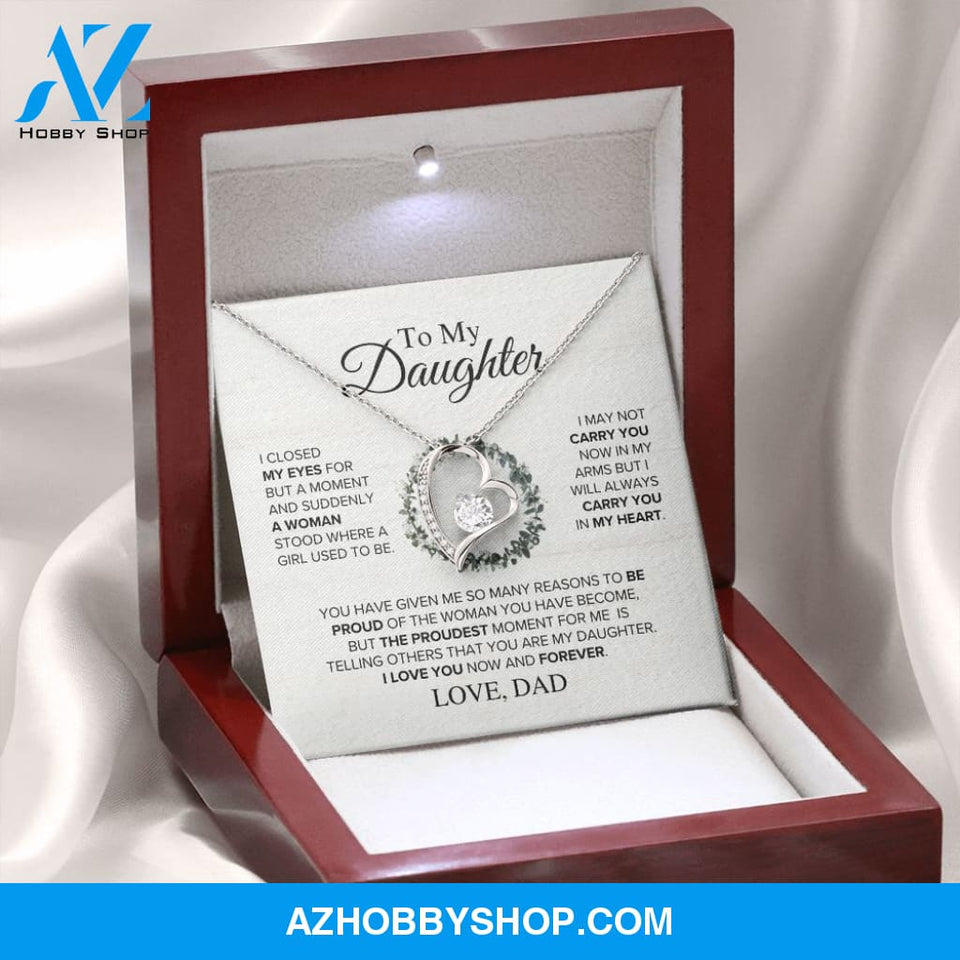 Daughter - The Proudest Moment - Forever Love Necklace
