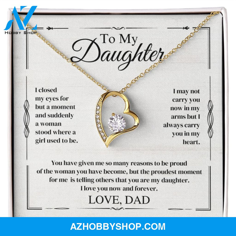 Daughter - The Proudest Moment - Forever Love Necklace