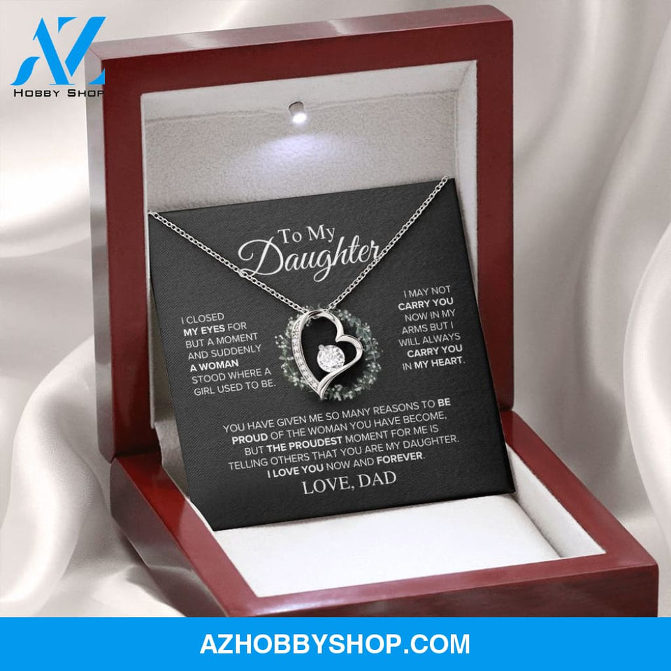 Daughter - The Proudest Moment - Forever Love Necklace