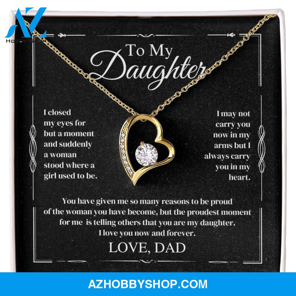 Daughter - The Proudest Moment - Forever Love Necklace