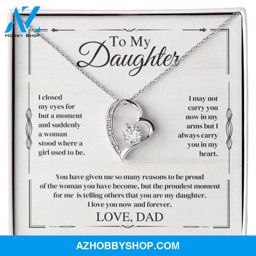 Daughter - The Proudest Moment - Forever Love Necklace