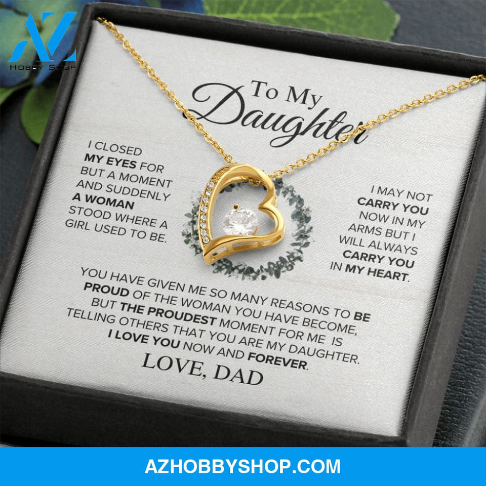 Daughter - The Proudest Moment - Forever Love Necklace