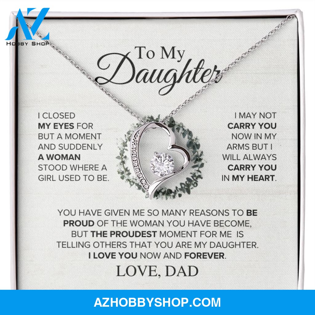 Daughter - The Proudest Moment - Forever Love Necklace