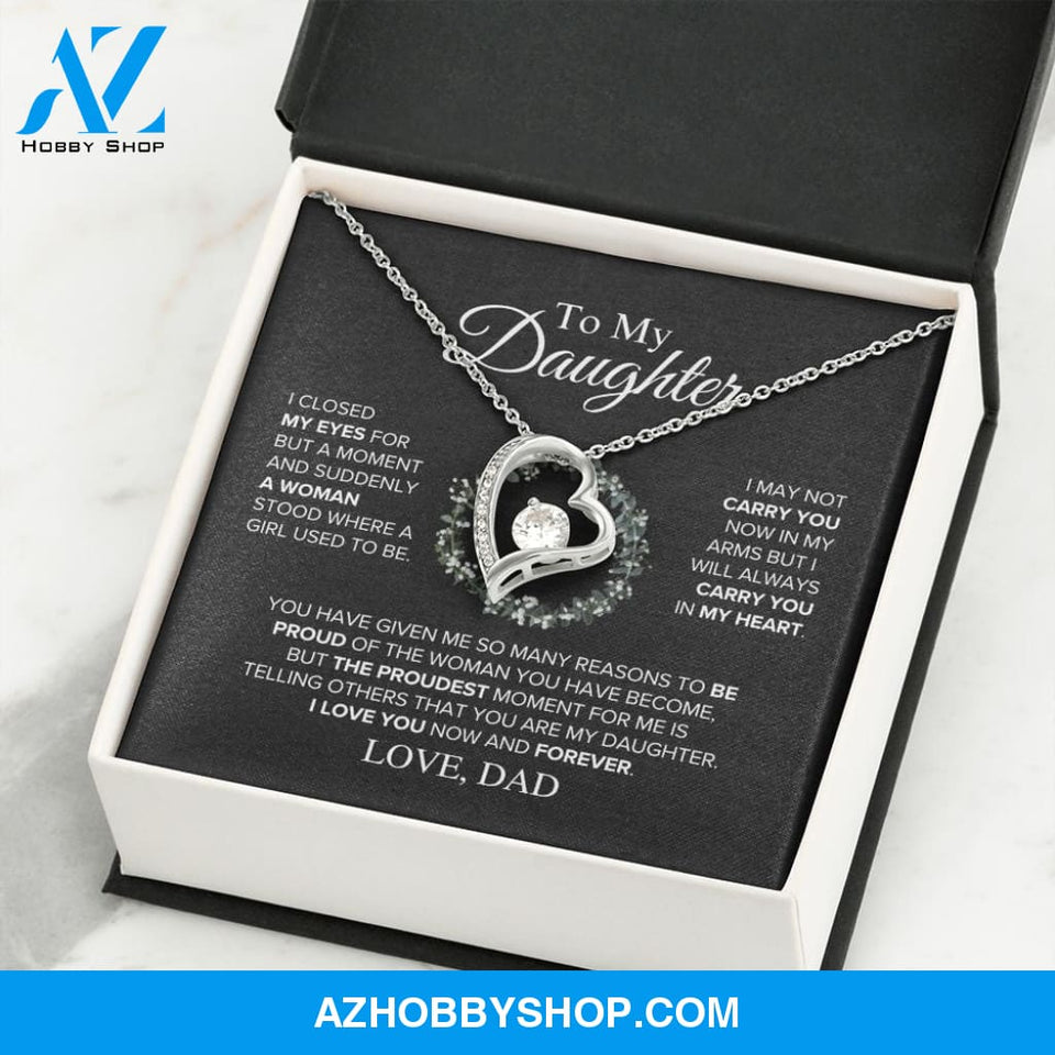 Daughter - The Proudest Moment - Forever Love Necklace