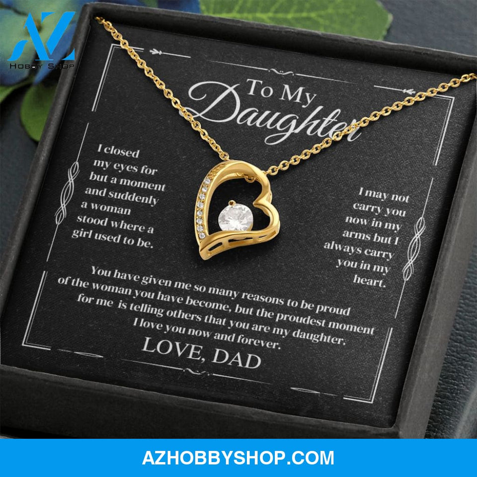 Daughter - The Proudest Moment - Forever Love Necklace