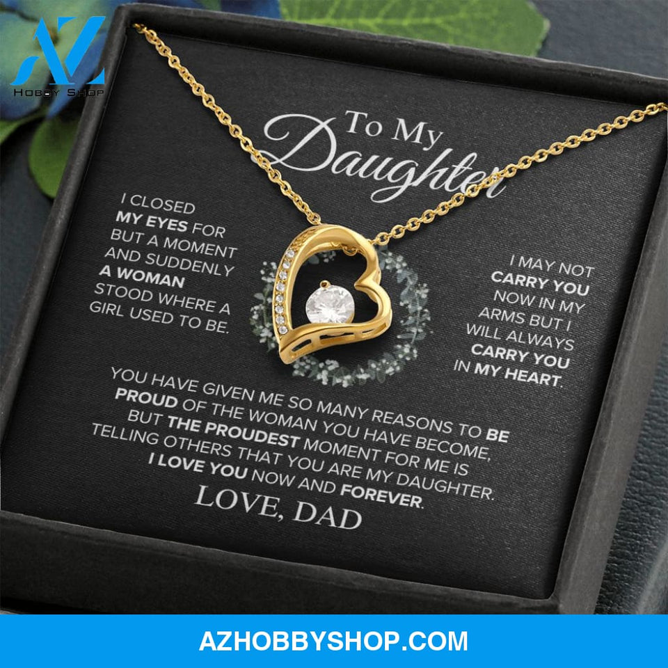 Daughter - The Proudest Moment - Forever Love Necklace