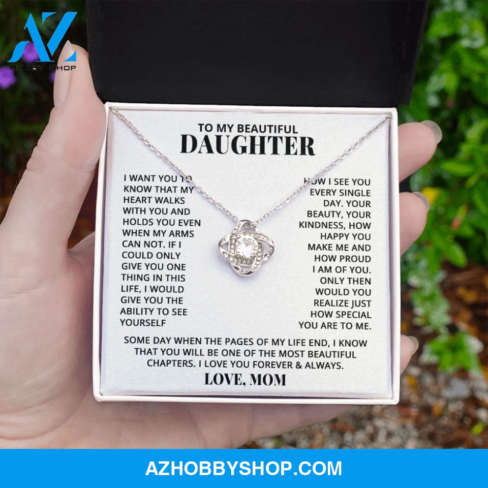 Daughter - Walk With You - Love Knot Necklace