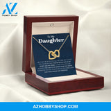 Daughter - You Are Loved More - Interlocking Hearts Necklace