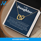 Daughter - You Are Loved More - Interlocking Hearts Necklace