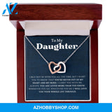 Daughter - You Are Loved More - Interlocking Hearts Necklace
