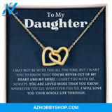 Daughter - You Are Loved More - Interlocking Hearts Necklace