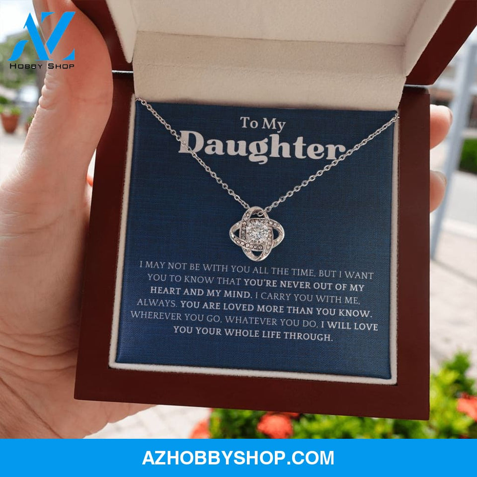 Daughter - You Are Loved More - Love Knot Necklace