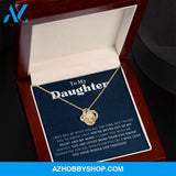 Daughter - You Are Loved More - Love Knot Necklace