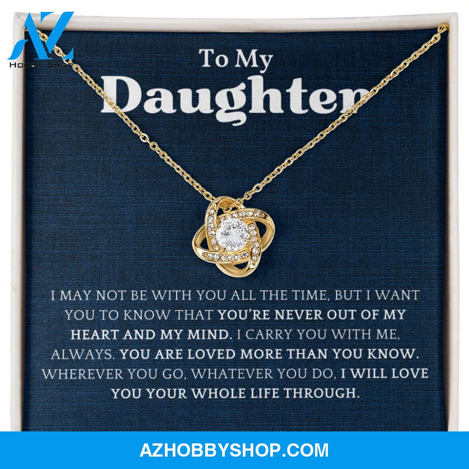 Daughter - You Are Loved More - Love Knot Necklace