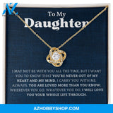 Daughter - You Are Loved More - Love Knot Necklace