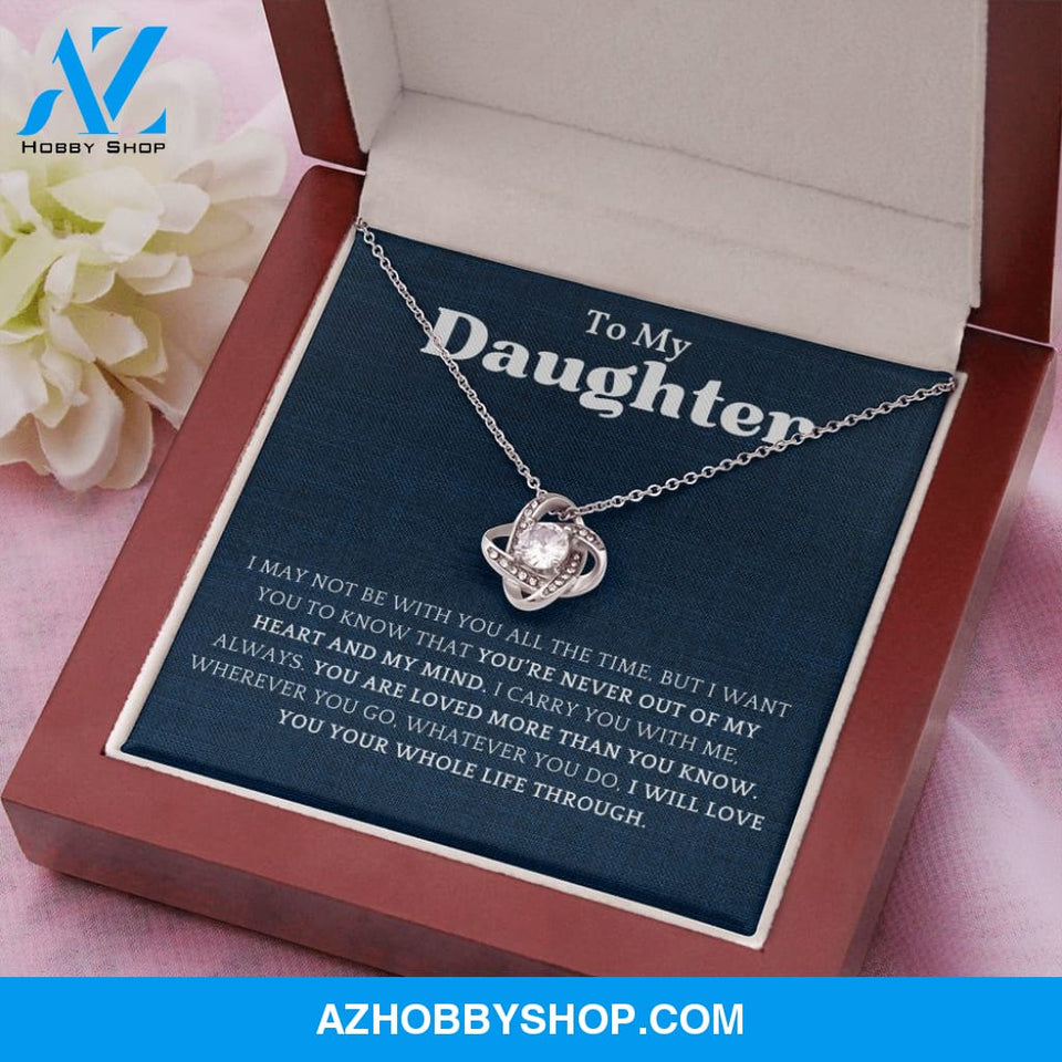 Daughter - You Are Loved More - Love Knot Necklace