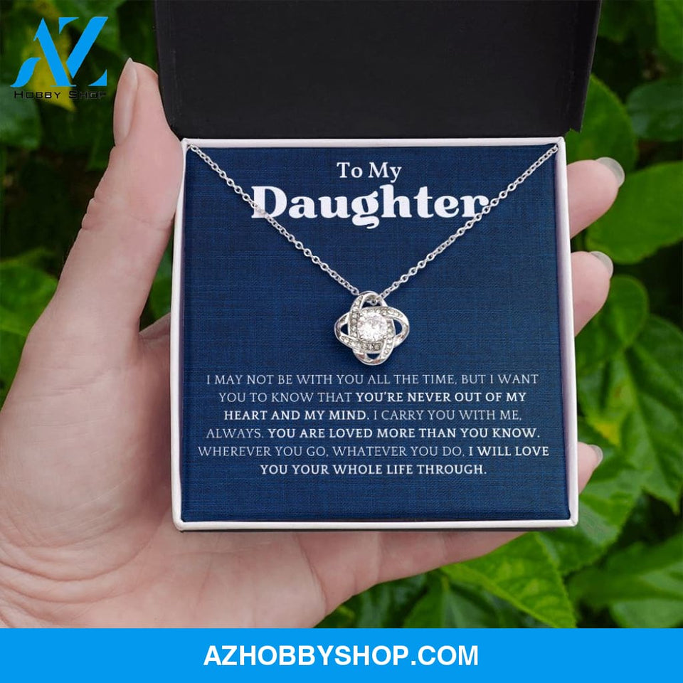 Daughter - You Are Loved More - Love Knot Necklace