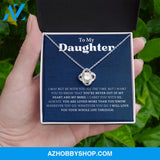 Daughter - You Are Loved More - Love Knot Necklace