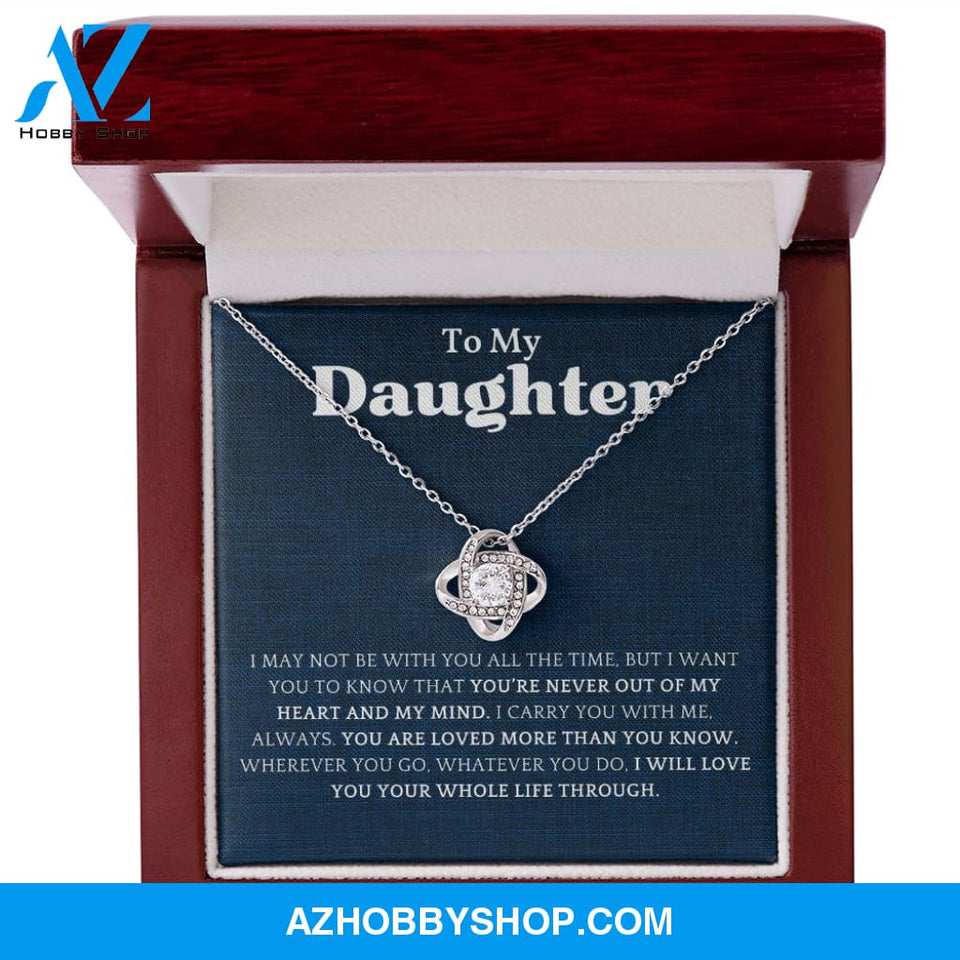 Daughter - You Are Loved More - Love Knot Necklace