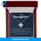 Daughter - You Are Loved More - Love Knot Necklace