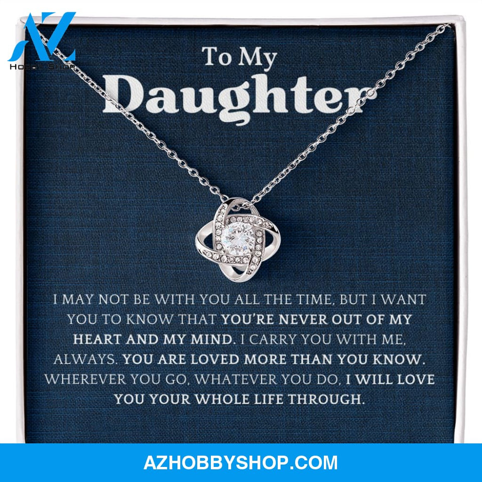 Daughter - You Are Loved More - Love Knot Necklace