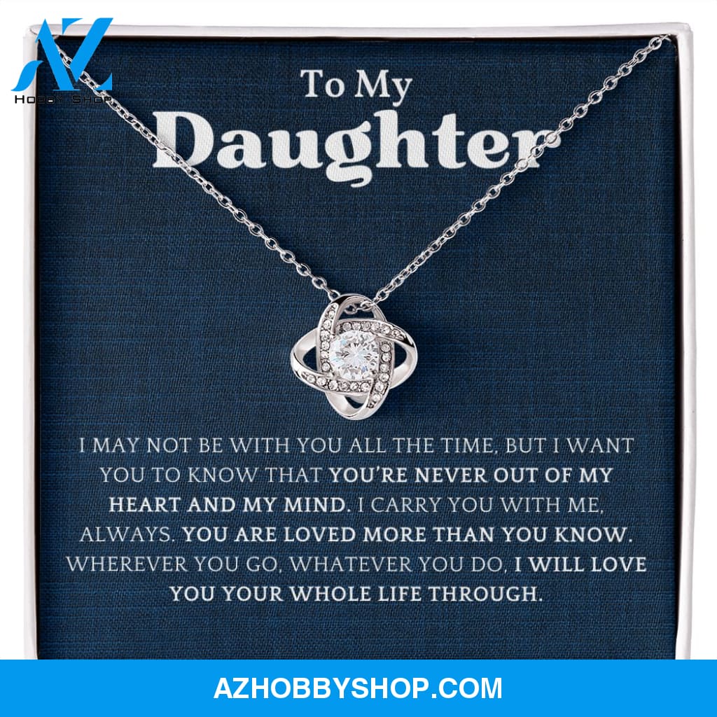 Daughter - You Are Loved More - Love Knot Necklace