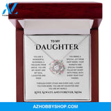 Daughter - You Are My World - Love Knot Necklace