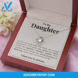 Daughter - You're Beautiful - Love Knot Necklace