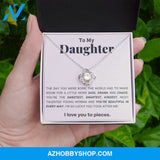Daughter - You're Beautiful - Love Knot Necklace