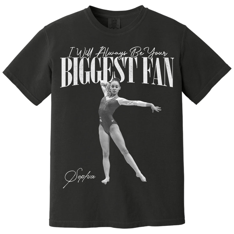 I'll Always Be Your Biggest Fan - Washed Tee Retro Bootleg Shirt For Gymnast A2110