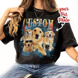 Custom Dog Vintage T-Shirt, Custom Cat Graphic Unisex T-Shirt, Pet Owners Shirt