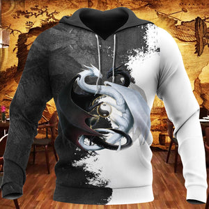 Unisex Hoodie All Over Print Skull Gifts Dragon Lunisolar Unisex Hoodie