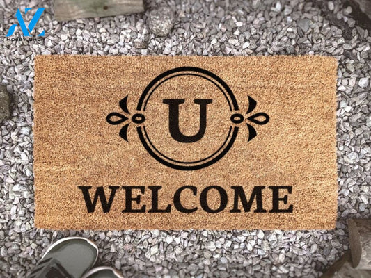 Doormat Personalized - Monogram Welcome Mat - Monogram Doormat - Coir Door Mat - Custom Wedding - Closing - Housewarming