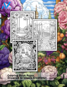 Dream Garden 30 Pages Printable Coloring Book