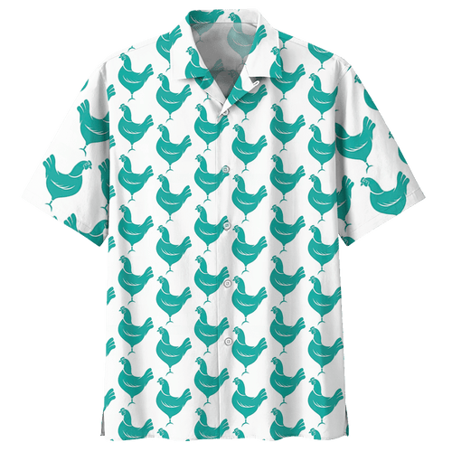 Chicken   White Nice Design Unisex Hawaiian Shirt For Men And Women Dhc17063717