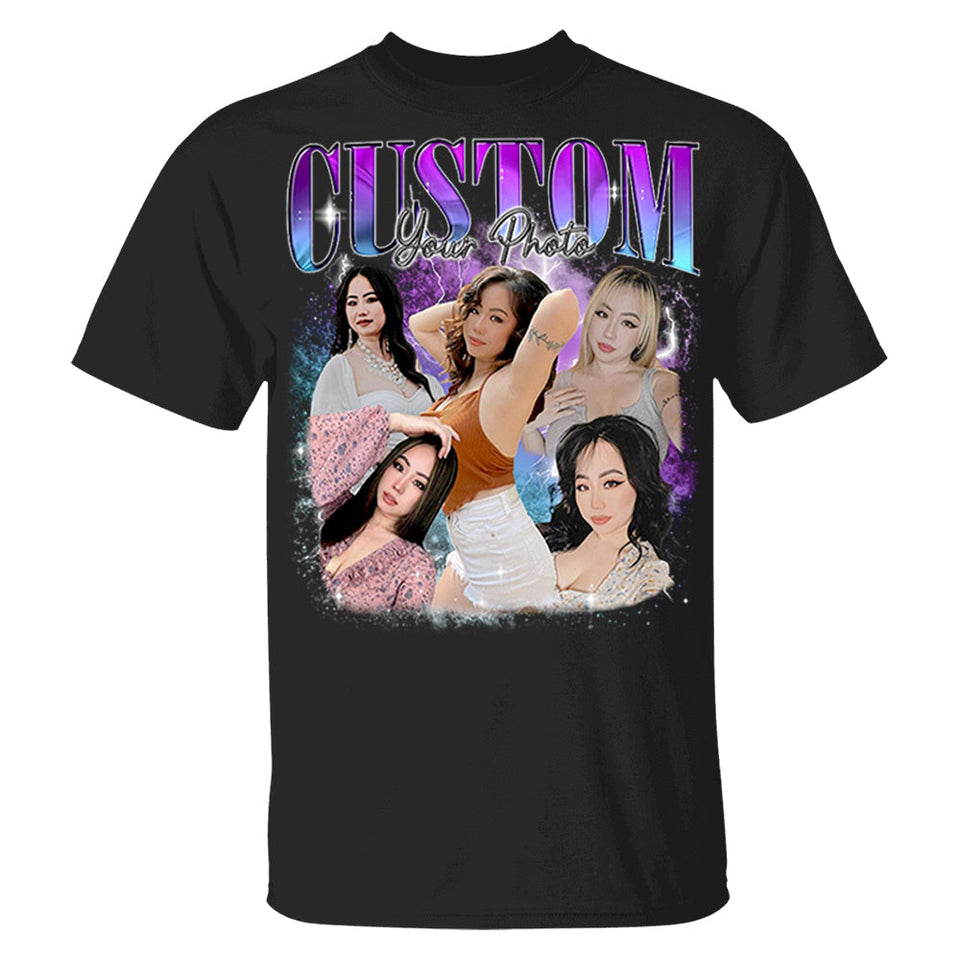 Custom Girlfriend T-Shirt, Personalized Photo Shirt