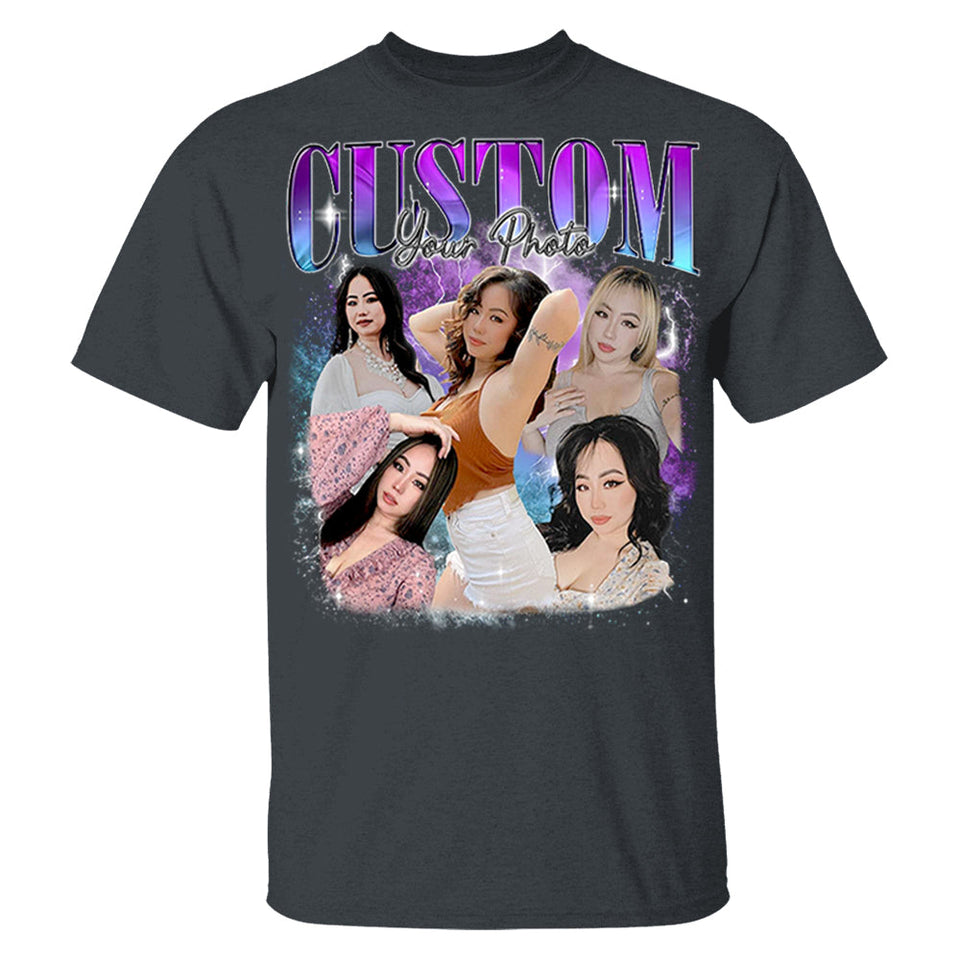 Custom Girlfriend T-Shirt, Personalized Photo Shirt